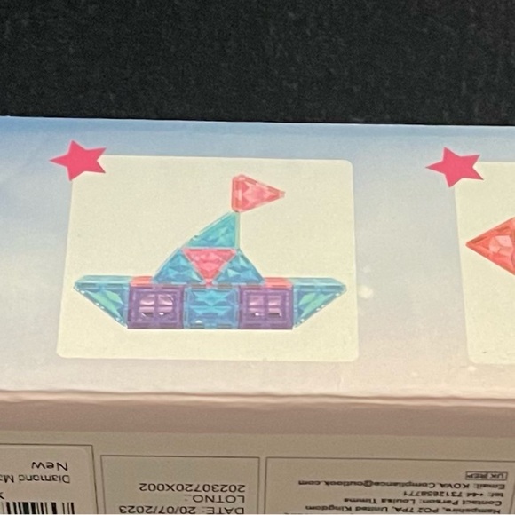 NIB Magnetic Tiles 3D Kids Toys Age 3+ Educational Magnetic Building 102 PC SET - Picture 6 of 7